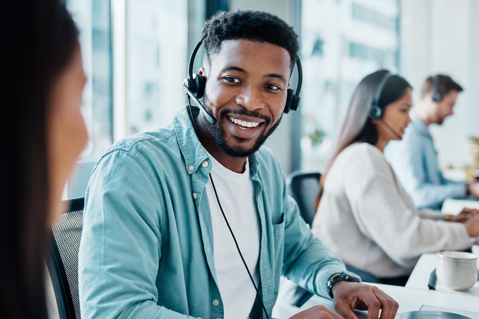 A JobRena support specialist helping a user
